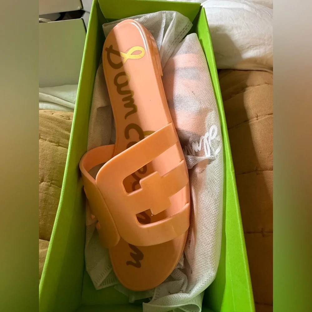 Sam Edelman Pink Jelly Slide Sandals